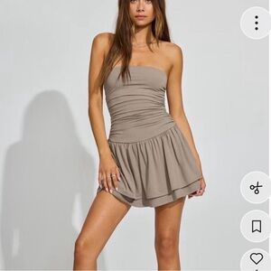 Garage Flirt Hem Tube Romper Dress